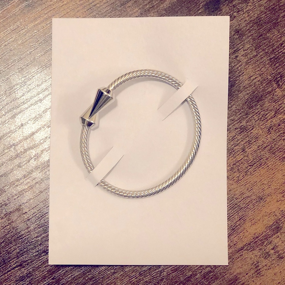 Silver Stud Bangle
